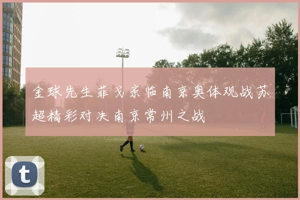 金球先生菲戈亲临南京奥体观战苏超精彩对决南京常州之战